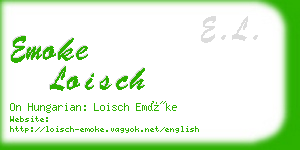 emoke loisch business card
